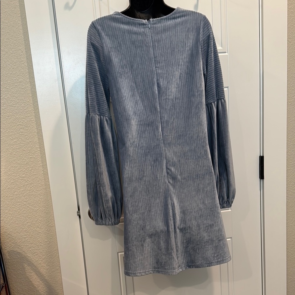 Altar'd State Blue Ribbed Dress - Picture 6 of 7